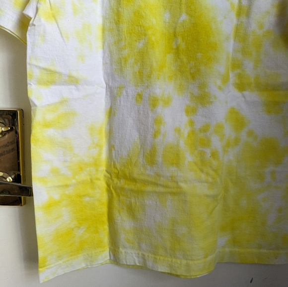 Baguio Philippines Yellow White Tie-dye Souvenir T-Shirt Large Sunflower - Picture 10 of 11